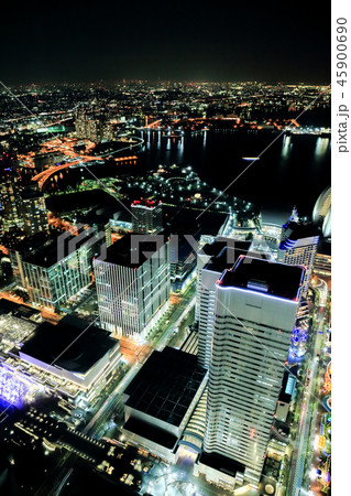横浜の夜景の写真素材