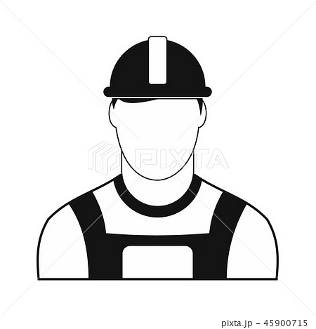 Oilman black simple icon 45900715