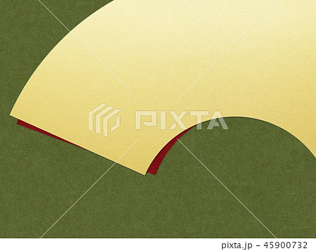 和 和柄 和風 背景 金箔 扇 緑のイラスト素材