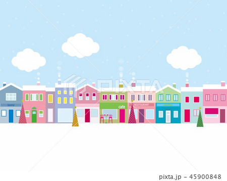 街並み クリスマス 雪 雲 街並み クリスマス 雪 雲 45900848