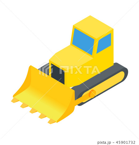 Bulldozer 3d isometric icon 45901732