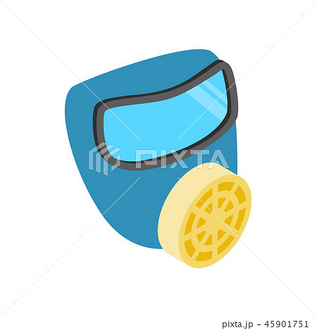 Respirator isometric 3d icon Respirator isometric 3d icon 45901751