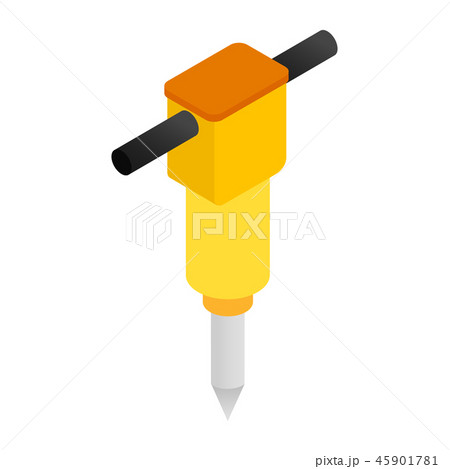 Jackhammer isometric 3d icon 45901781