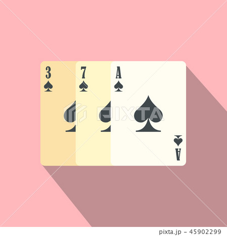 Playing cards flat icon Playing cards flat icon 45902299