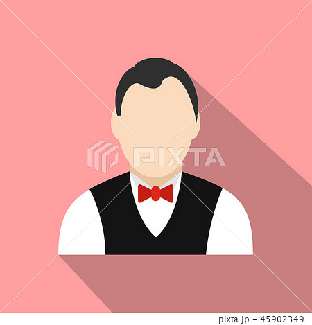 Croupier flat iconのイラスト素材 [45902349] - PIXTA