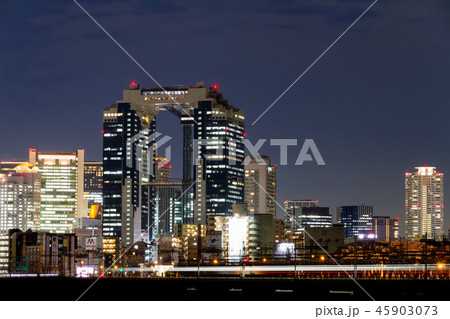 街　都市風景　大阪　夜景 45903073
