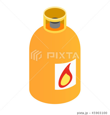 Gas bottle isometric 3d icon Gas bottle isometric 3d icon 45903100