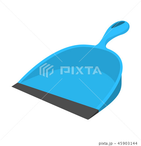Dustpan blue cartoon icon 45903144