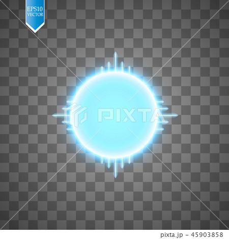 Blue energy ring with speed glow lines. 45903858