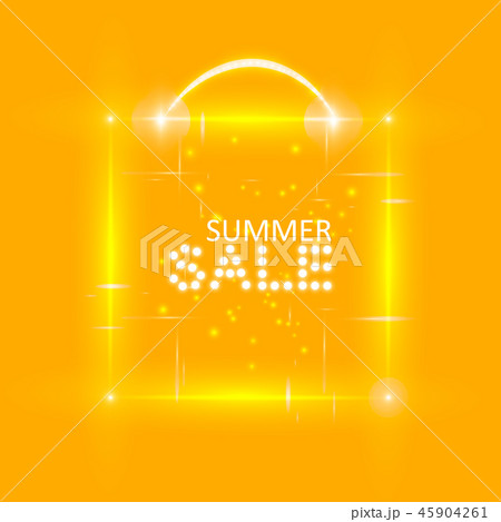 Super summer sale banner with magic box. 45904261