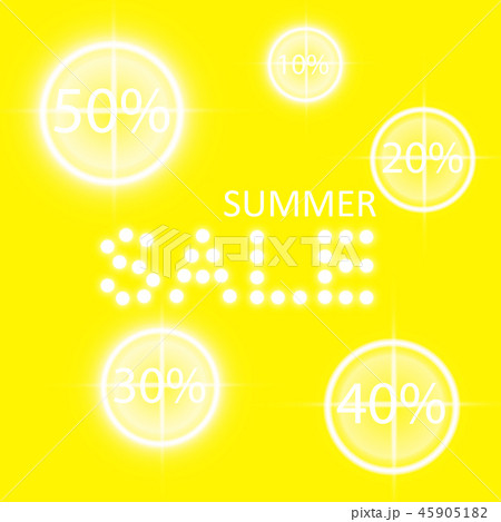 Summer sale glowing neon sign with target. 45905182