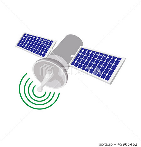Satellite communications cartoon icon 45905462