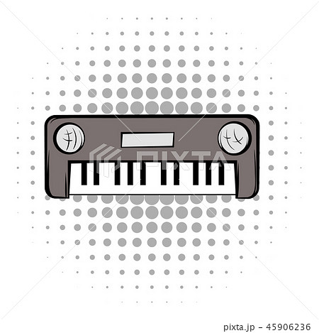 Synthesizer grey comics icon 45906236