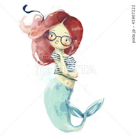 Cute Cartoon Mermaidのイラスト素材