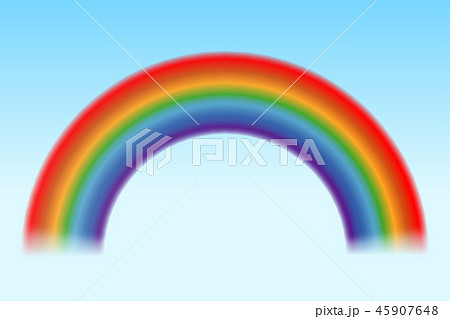 Bright rainbow blue sky 45907648