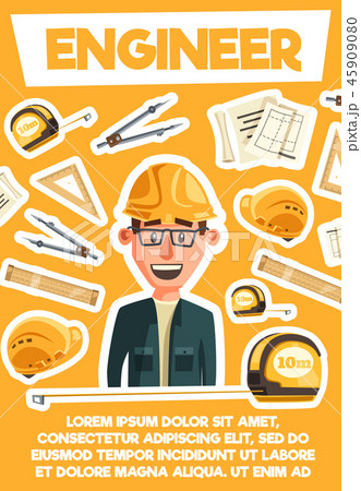 Engineer, architector and tools. Vector Engineer, architector and tools. Vector 45909080