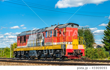 Shunter at Konyshevka station in Russia 45909093