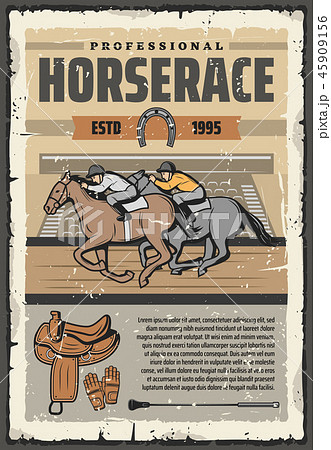 Horse racing sport, riders on track Horse racing sport, riders on track 45909156