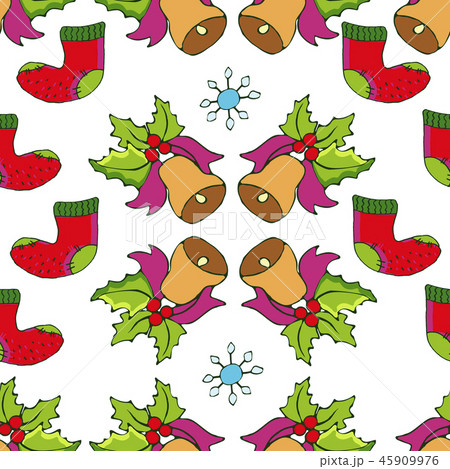 Santa Claus, christmas tree, holly berry, snowman Santa Claus, christmas tree, holly berry, snowman 45909976
