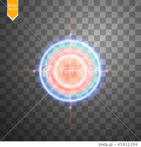 Neon Target isolated. Game Interface Element. 45912104