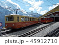 アルプスを望むユングフラウ鉄道車庫 45912710