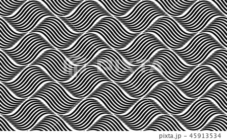 The geometric pattern with wavy lines. Seamless The geometric pattern with wavy lines. Seamless 45913534