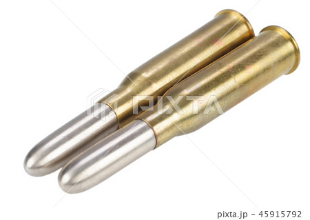 7.62 cartridge isolated on white background 45915792