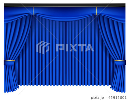 Blue luxury curtains and draperies 45915801