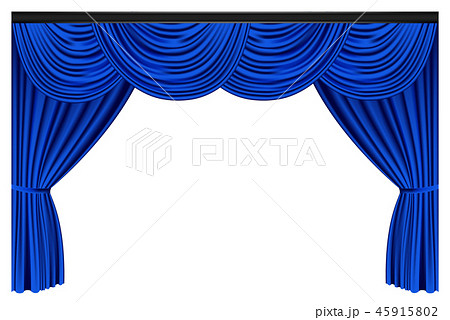 Blue luxury curtains and draperies 45915802