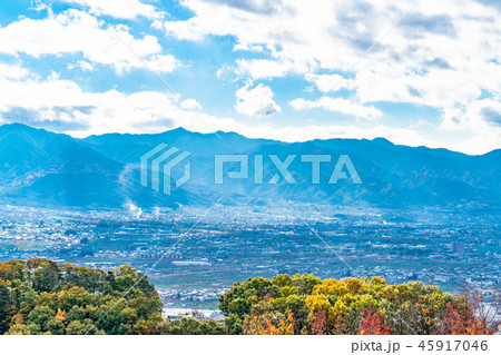 甲府盆地　天使の梯子　【山梨】 45917046