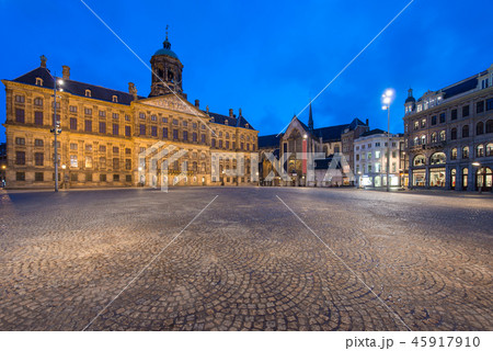 Dam square at Amsterdam, Netherlands. 45917910
