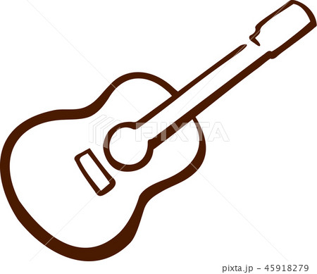Acoustic guitar drawn Acoustic guitar drawn 45918279