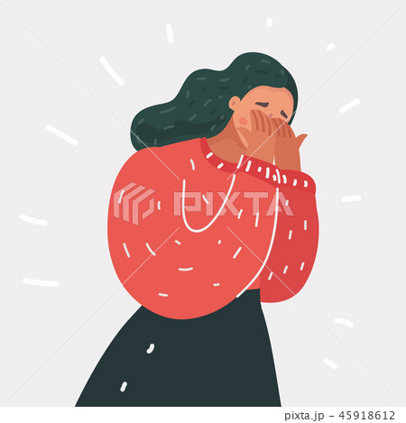 Weeping woman emotions grief. 45918612