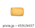 top view of a butter cookie on white background 45919437