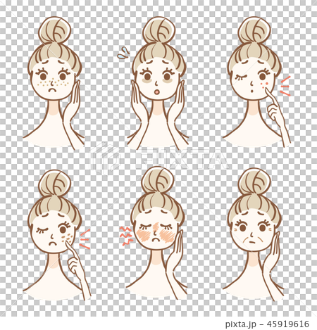 Skin trouble woman set Skin trouble woman set 45919616