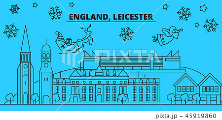 Great Britain, Leicester winter holidays...のイラスト素材 [45919860] - PIXTA