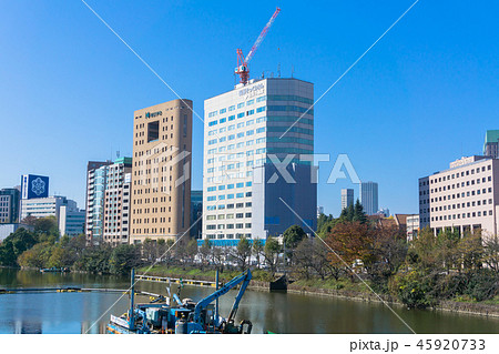 駅前風景　市ケ谷駅 45920733