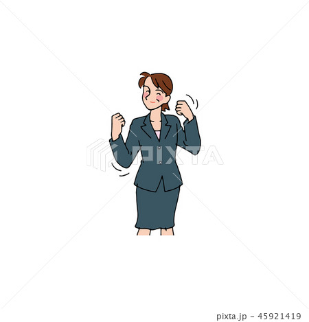 バリバリ働く女性社員 45921419