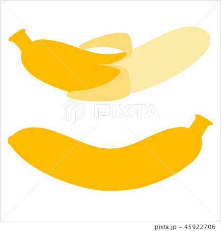 Vector banana fruits isolated on white background. 45922706