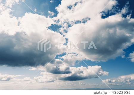 Sky and mountain views landscape Blue tone 45922953