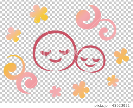 Cuddling mother and child 45923931