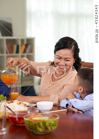 Family dinner Family dinner 45924343