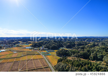 オリンピック会場のとなり町いすみ市 岬町付近を空撮 オリンピック会場のとなり町いすみ市 岬町付近を空撮 45924866