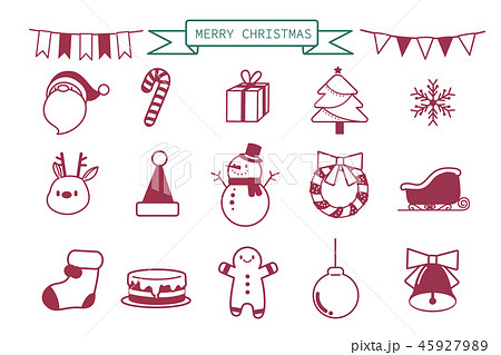 merry christmas icon set merry christmas icon set 45927989