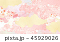 和-和風-和柄-背景-和紙-春-桜-ピンク 45929026