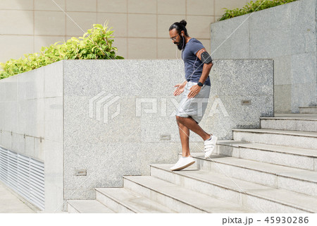 Jogging Indonesian man Jogging Indonesian man 45930286