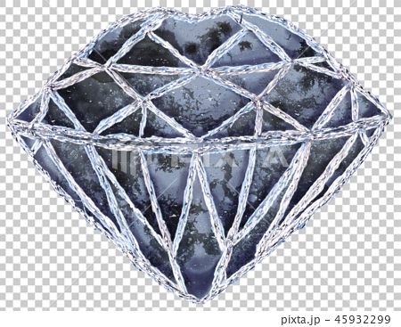 ブラックダイヤモンドのイラスト素材