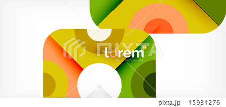 Abstract round elements composition background, organic design 45934276