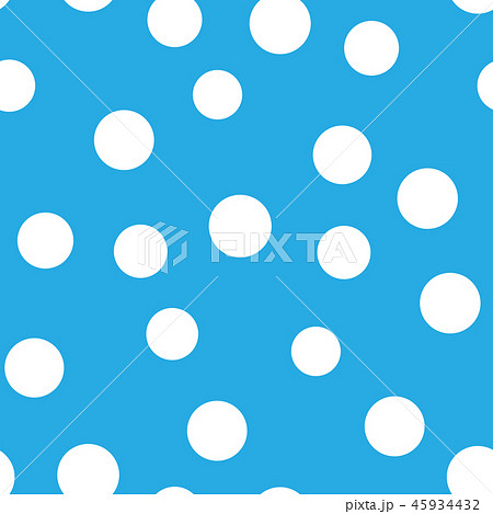 Snowy seamless patern. White dot snowflakes on blue background. Snow and Christmas theme. Abstract 45934432