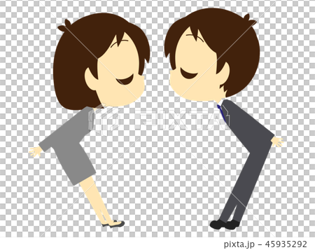 Office worker kissing Office worker kissing 45935292